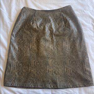 Vintage Snake Print Skirt.